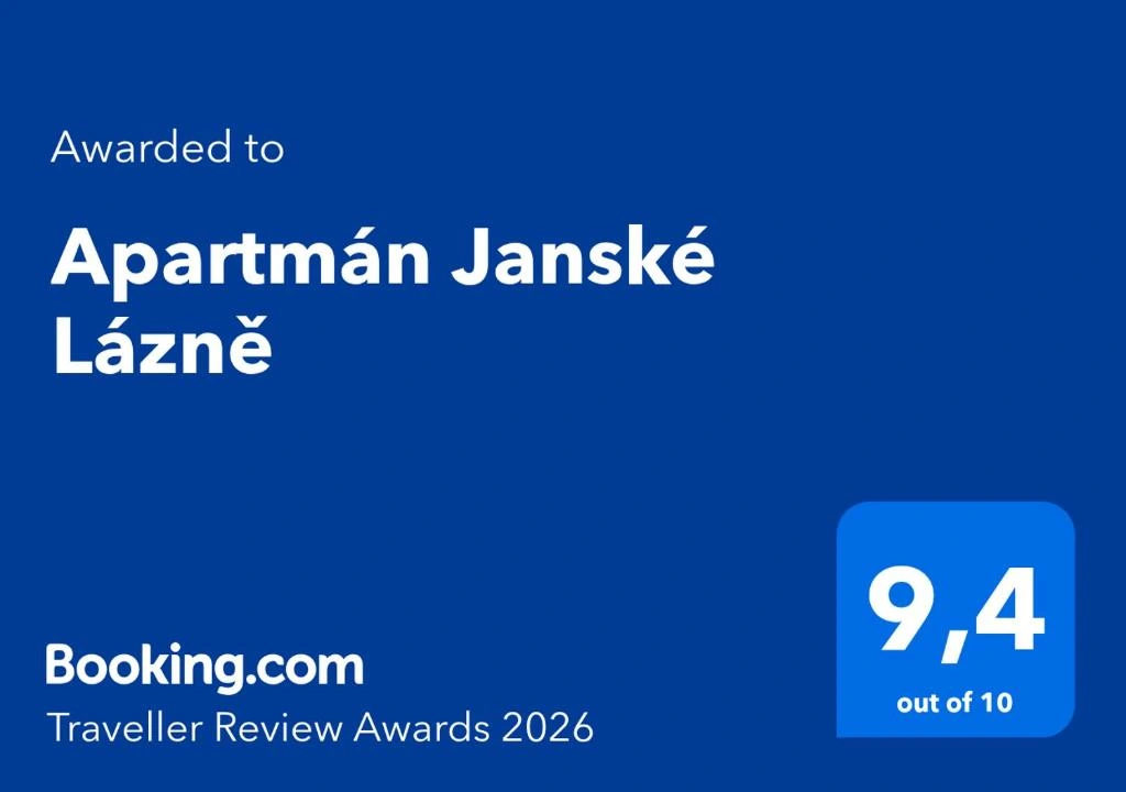 Originální ocenění Booking.com Traveller Review Awards 2026, 9,4 z 10